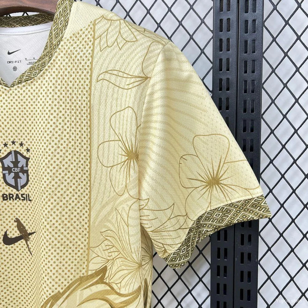Brazil gold special edition shirt