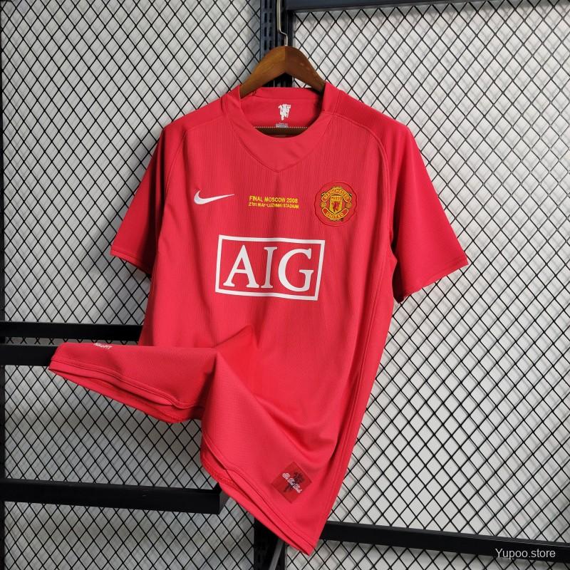 Manchester United 2007/08 home shirt